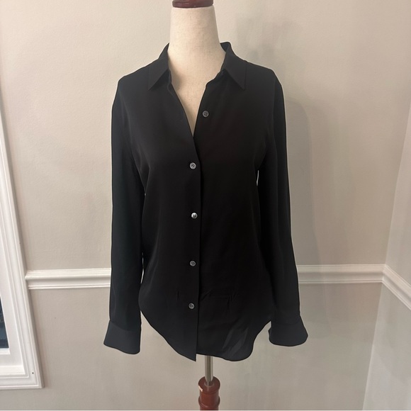 Theory Black Button-Up Blouse - Picture 2 of 6